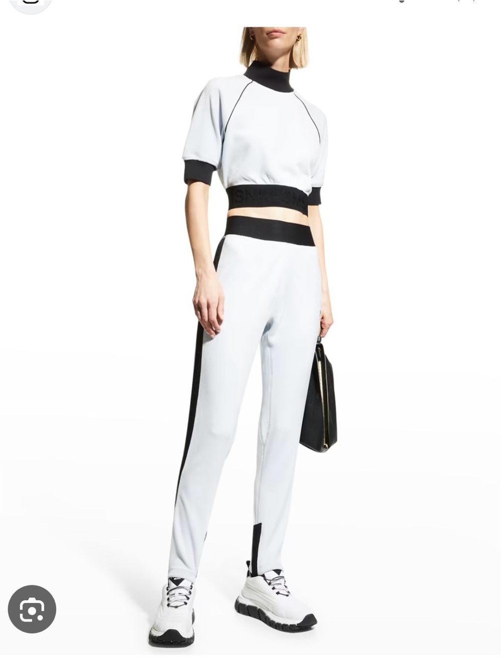 Moose Knuckles Bellaire Set — Black Velour Two-Piece (Top + Stirrup Leggings)